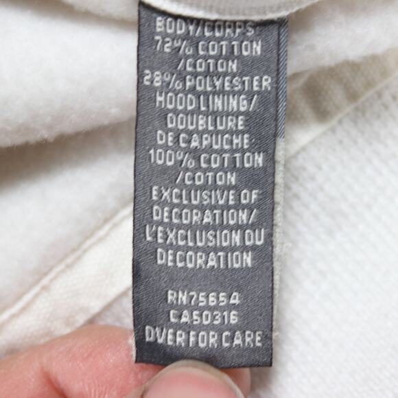 Abercrombie & Fitch Zip Jacket Mens XL White Mock Neck NY 36 Varsity - Picture 6 of 7